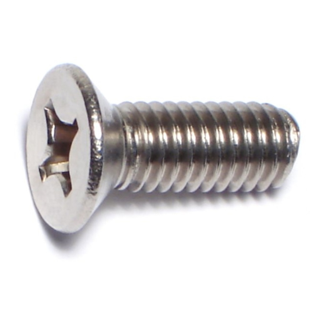 6mm-1.0 x 16mm Phil Flat MS SS
