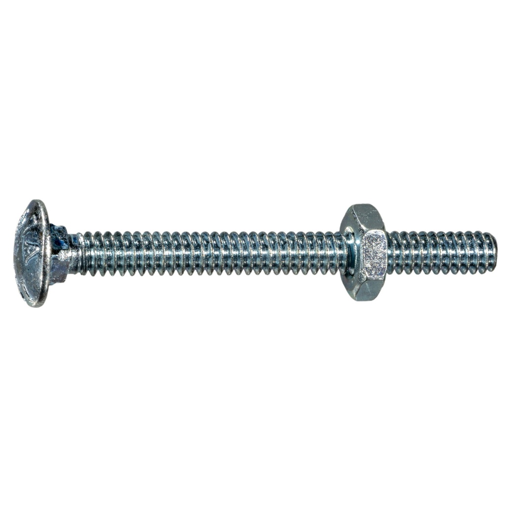 10-24 x 2 Carriage Bolt Zn