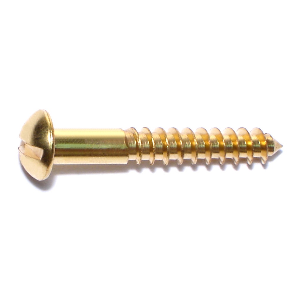 12 x 1-1/2 Sl Rd Wood Sc Br