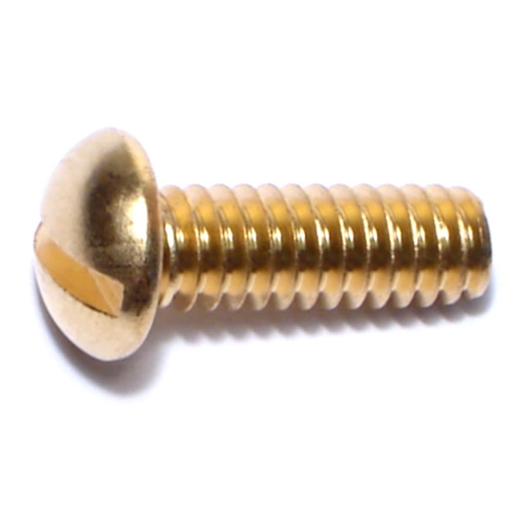 1/4-20 x 3/4 Sl Rd Mach Sc Br