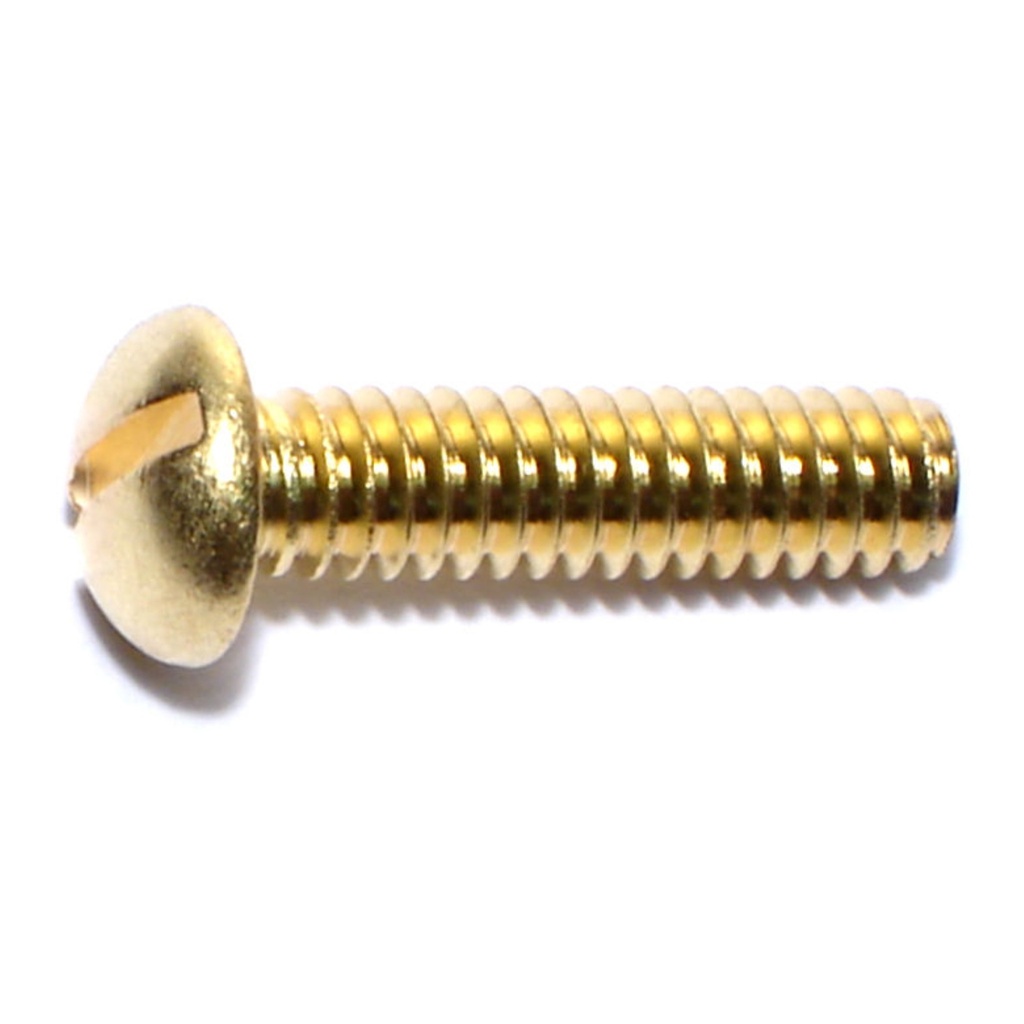1/4-20 x 1 Sl Rd Mach Sc Br