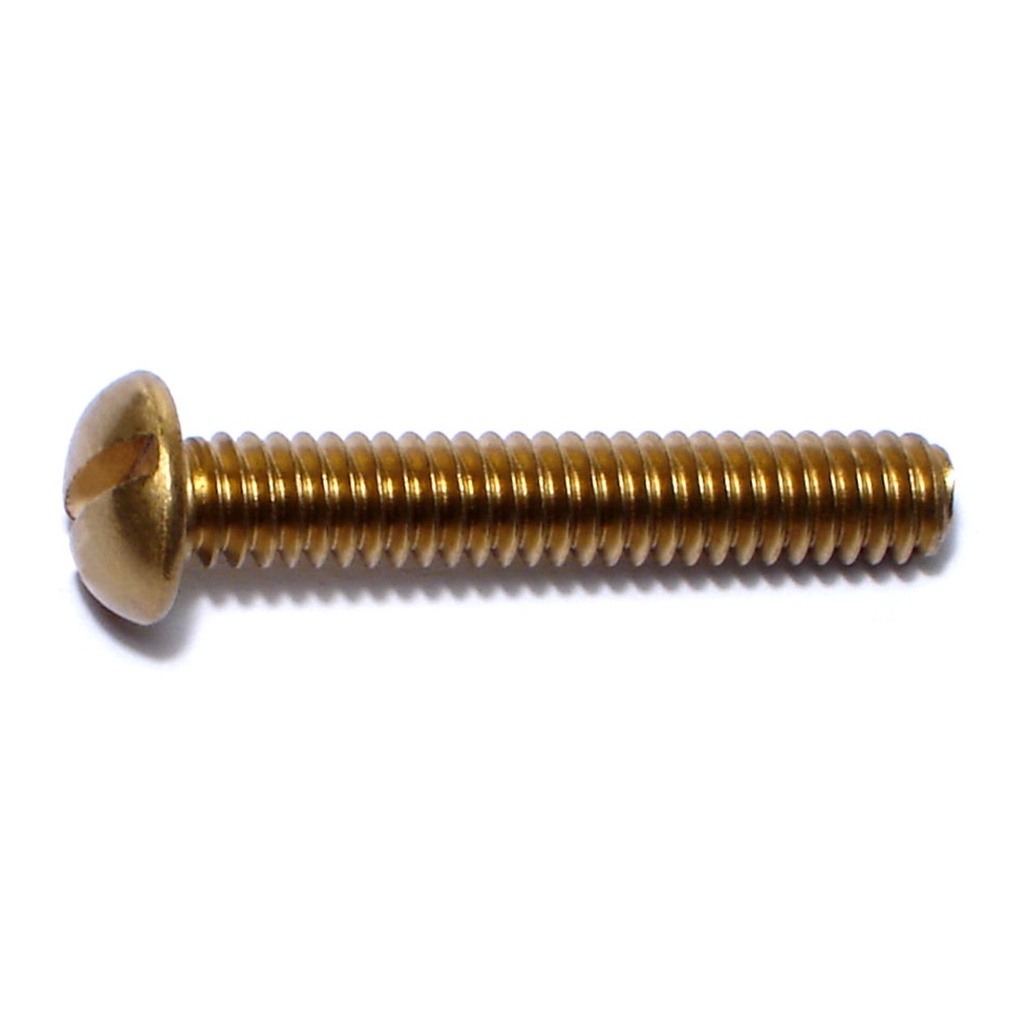 1/4-20 x 1-1/2 Sl Rd Mach Sc Br