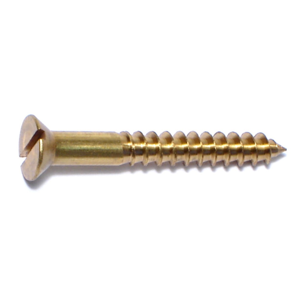 10 x 1-1/2 Sl Fl Wood Sc Br