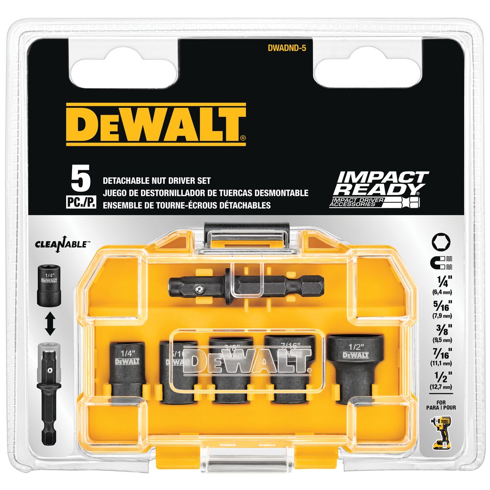 [DWADND-5] 5PC DETACHABLE NUT DRIVER SET
