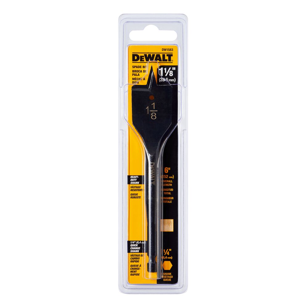 1-1/8" X 6" SPADE BIT
