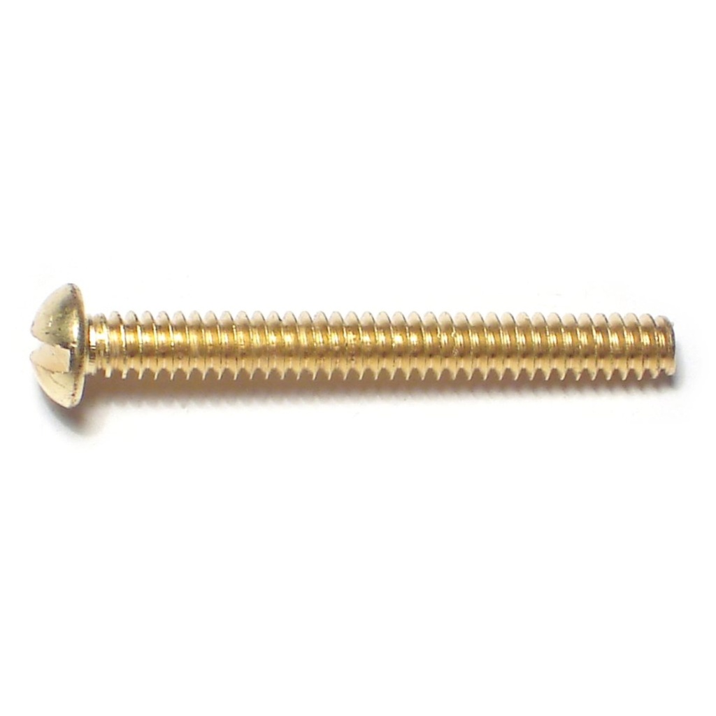 6-32 x 1-1/4 Sl Rd Mach Sc Br