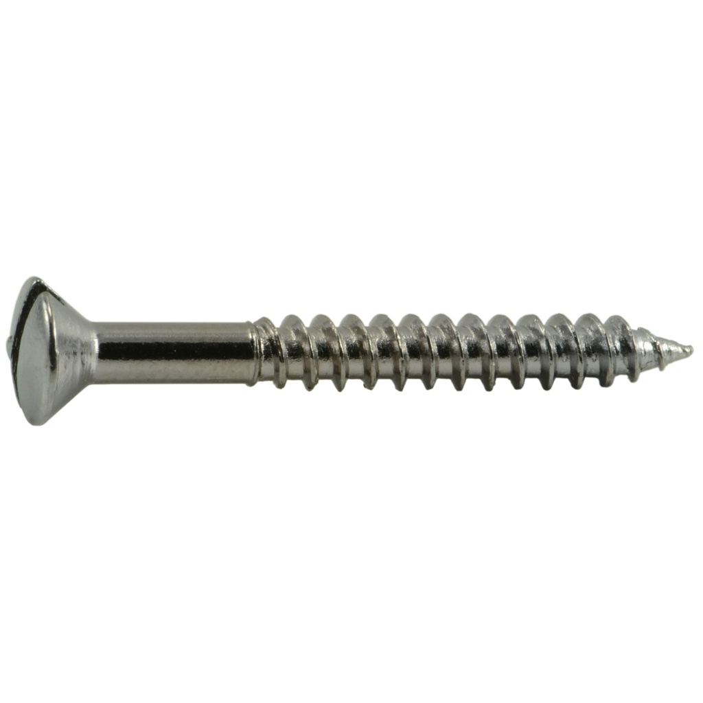 6 x 1-1/4 Sl Ov Hd Wd Scr