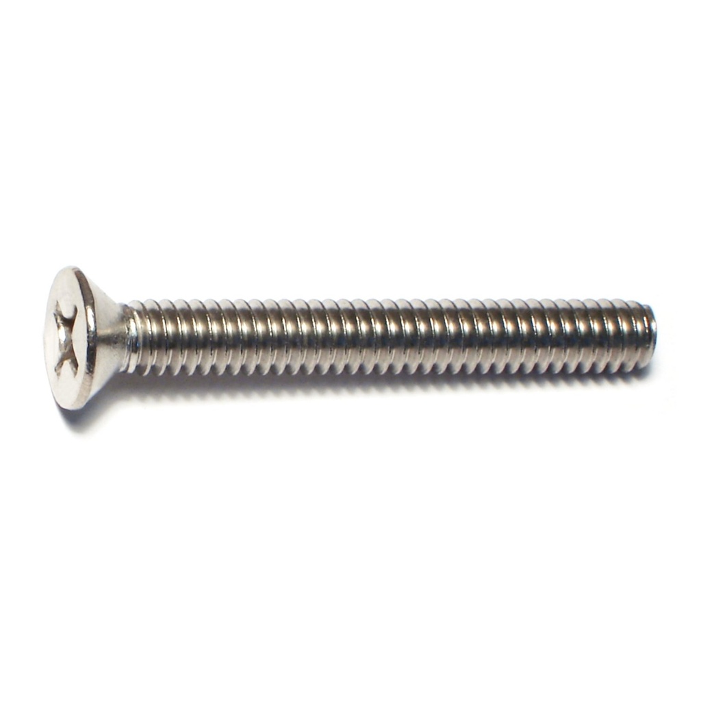 1/4-20 x 2 Ph Fl Mach Sc SS