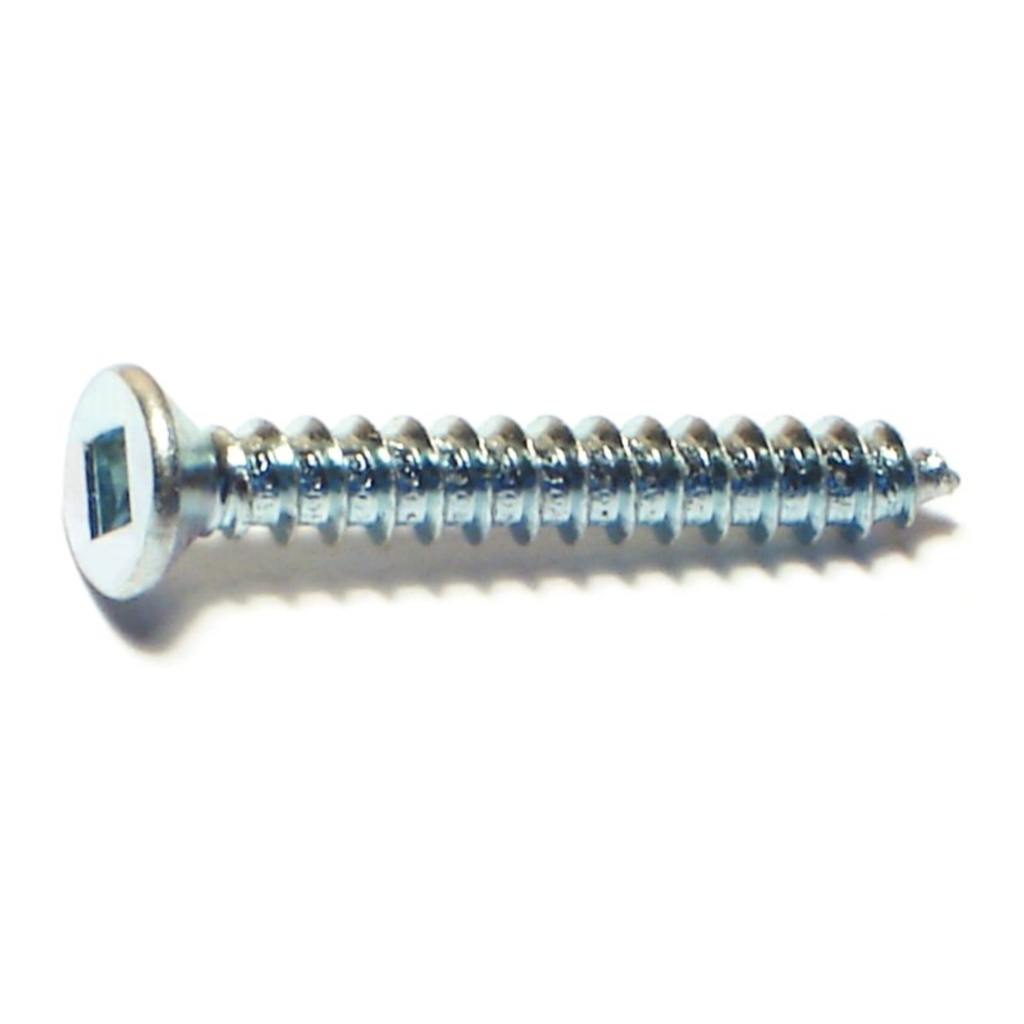 8 x 1-1/4 Sq Drv Fl SMS Zn