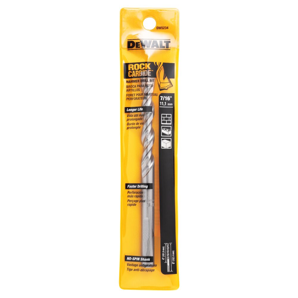 [DW5234] 7/16X6 ROUND SHANK BIT