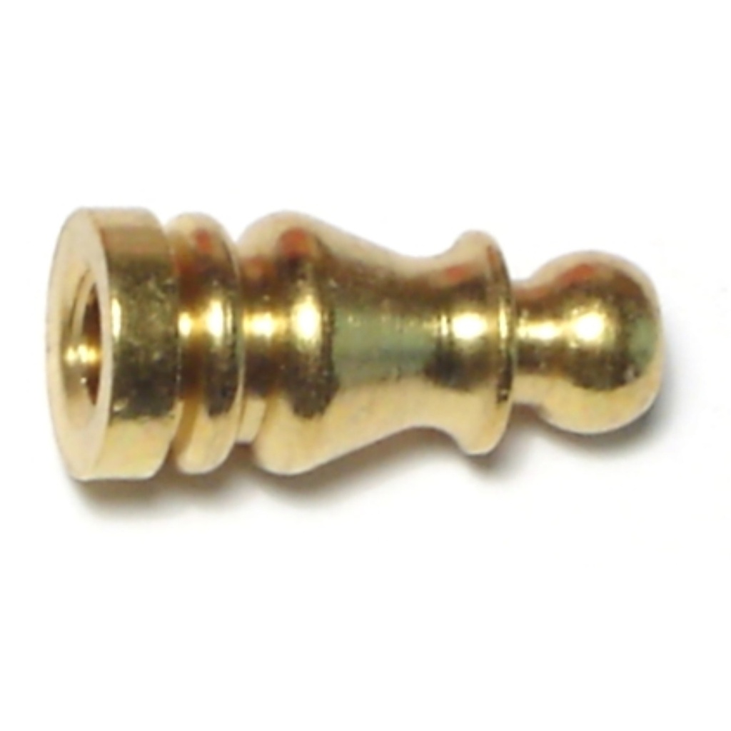1/4 F x 1" Brass Finial