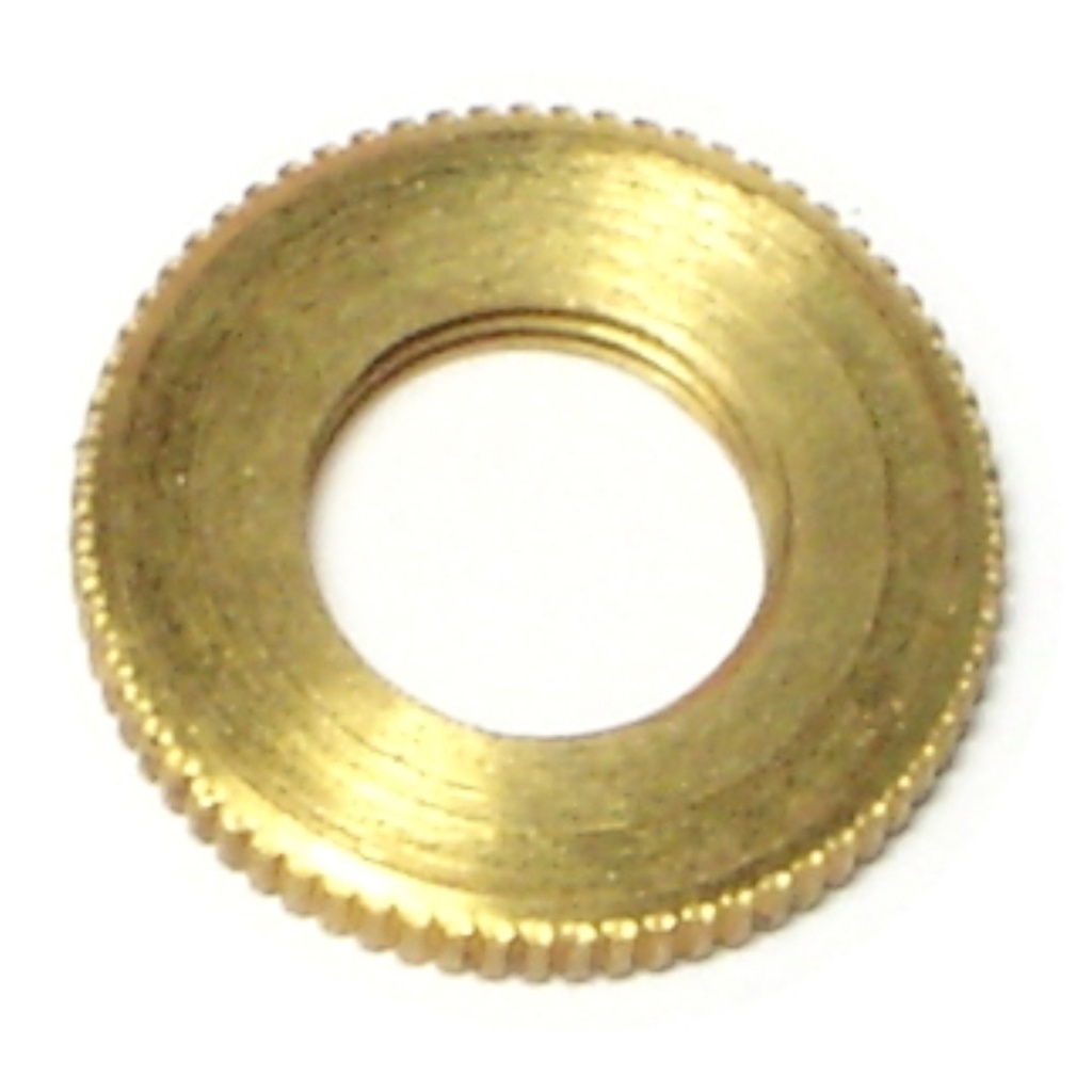 1/8IP x 3/4 Knurl Locknut Br