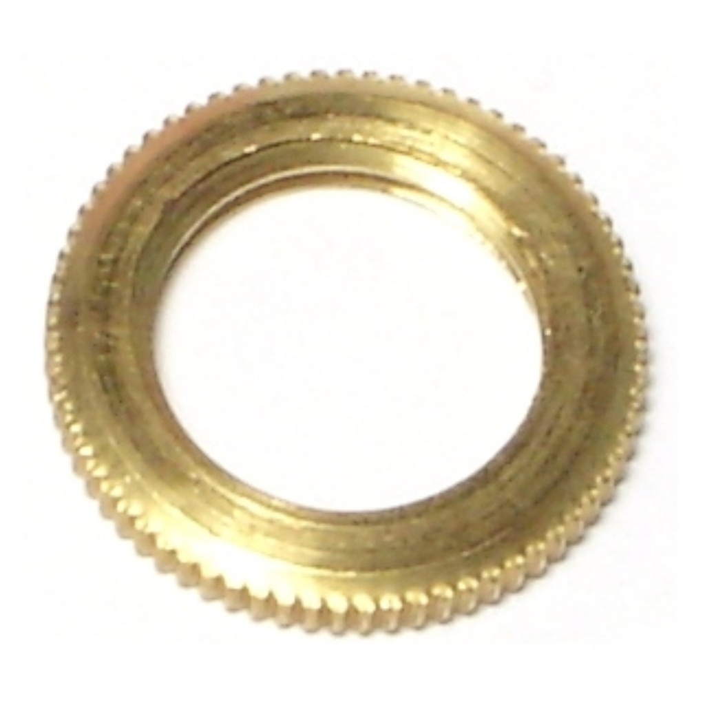 1/4IP x 3/4 Knurl Locknut Br