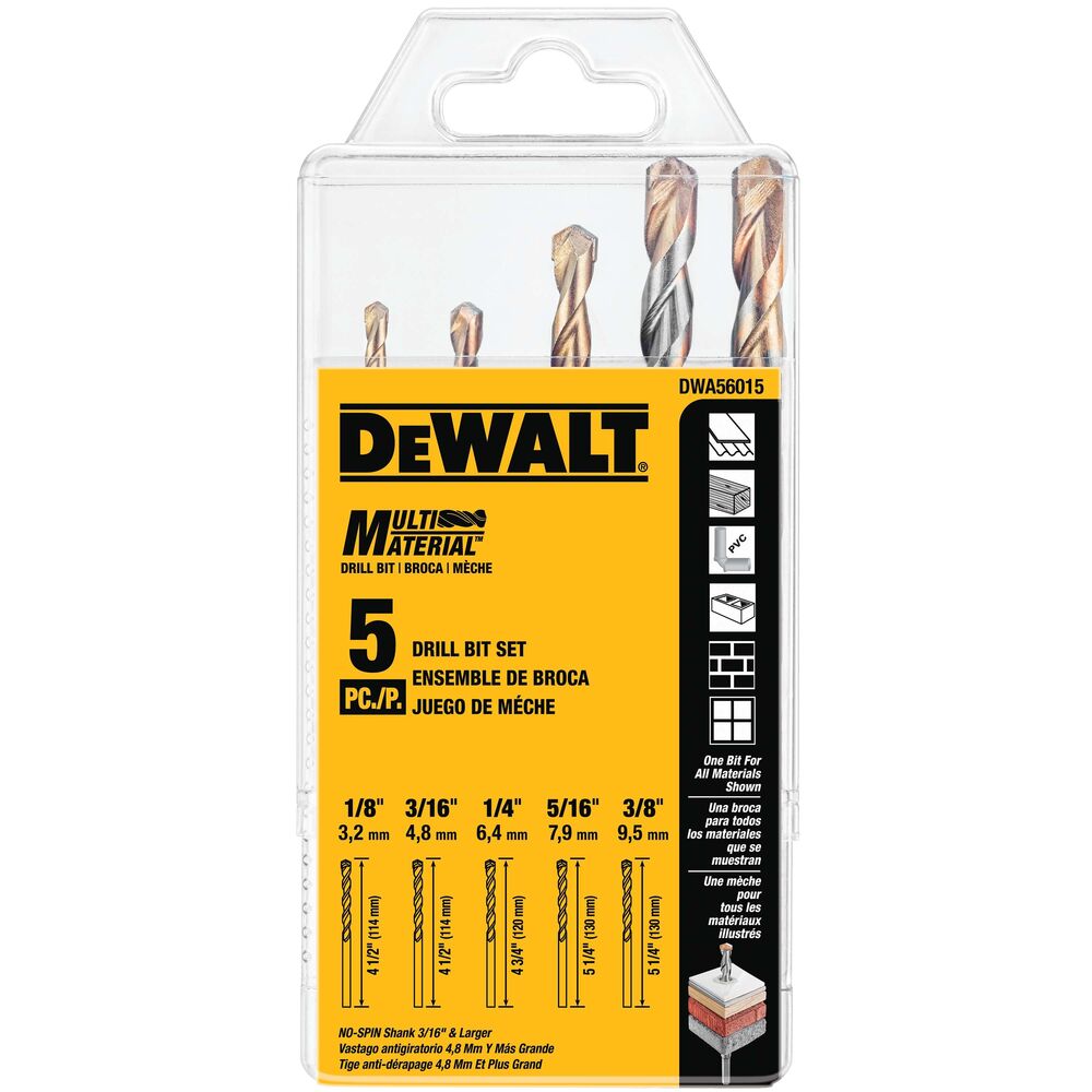 [DWA56015] 5PC SET (1/4, 3/16, 1/8, 5/16, 3/8)