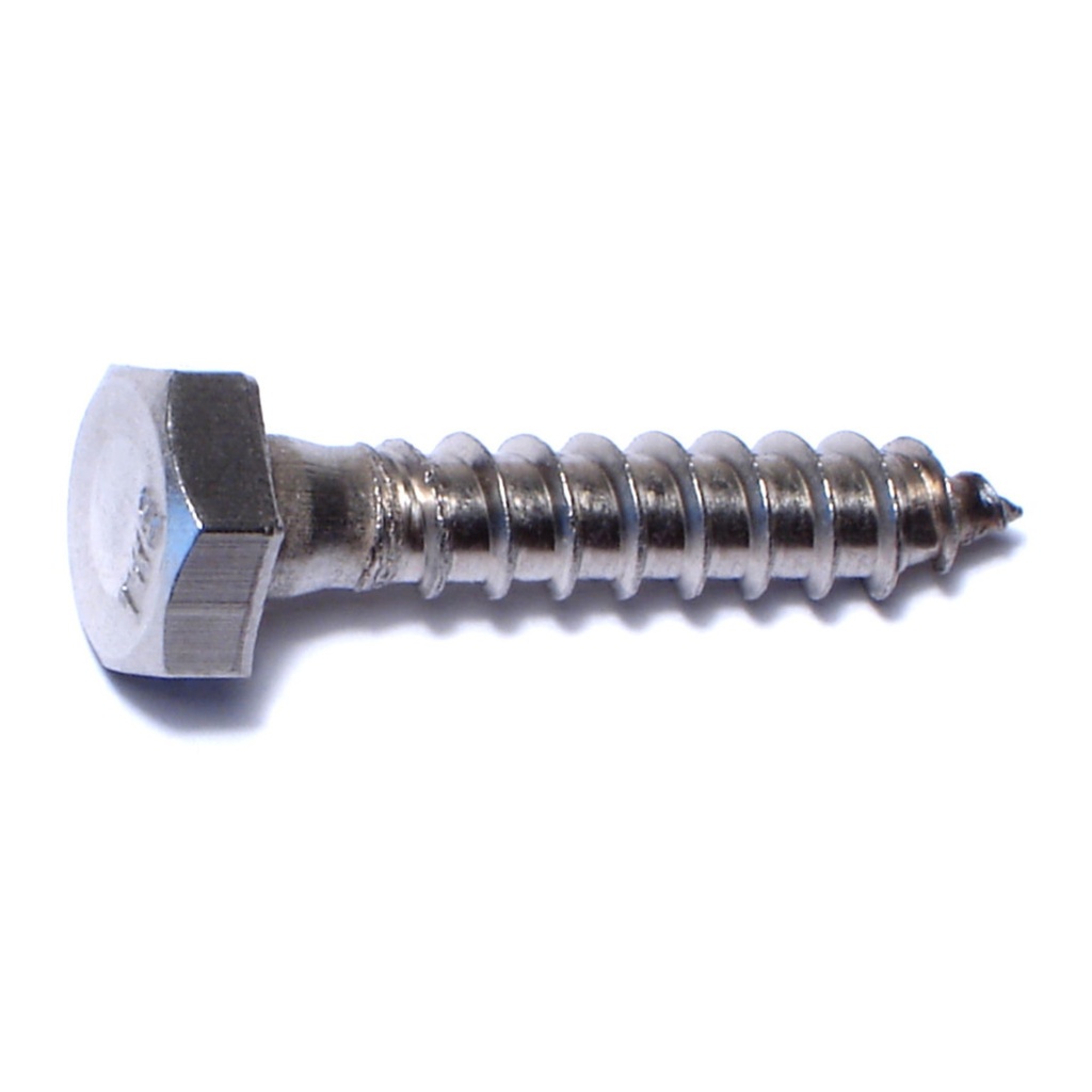 1/4 x 1-1/4 Hex Lag Screw SS