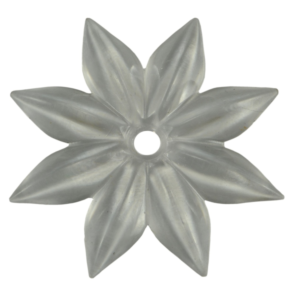 2" Clear Plastic Rosette