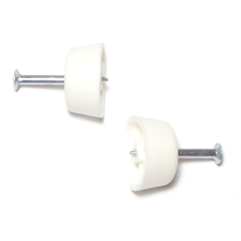 Nail In White Flat Shelf Pin