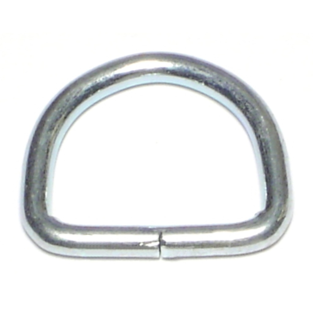 3/4" D Ring Zinc