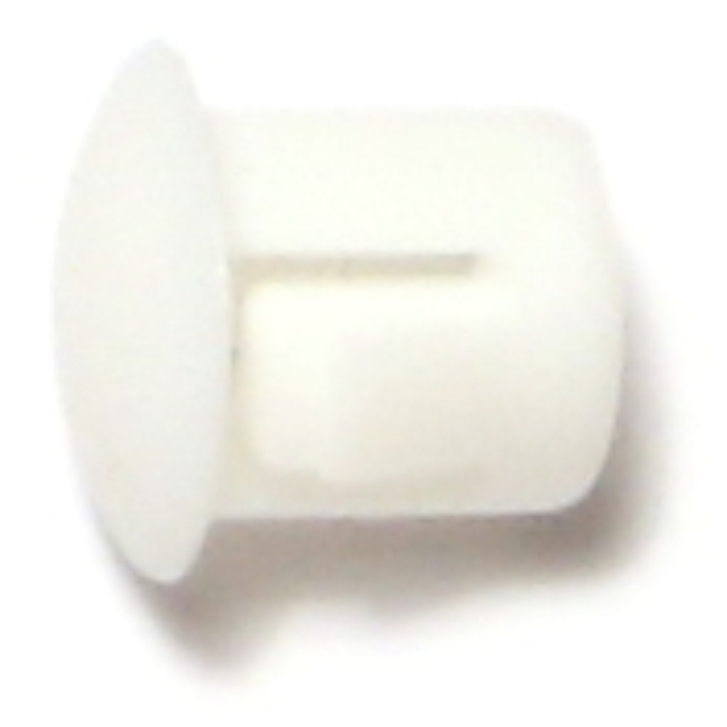 [MF69442] 1/4 Wht Nyl Hle Plug
