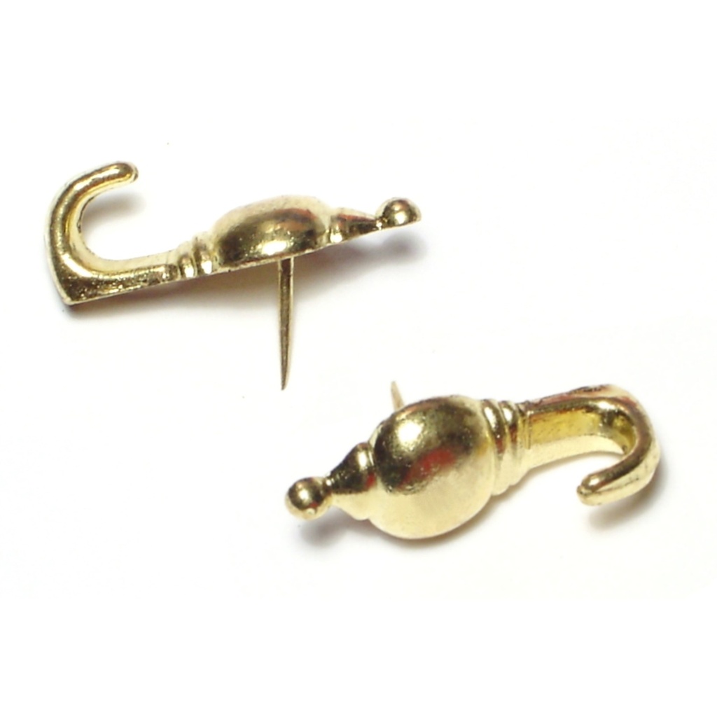Brass Plated Colonial Hook