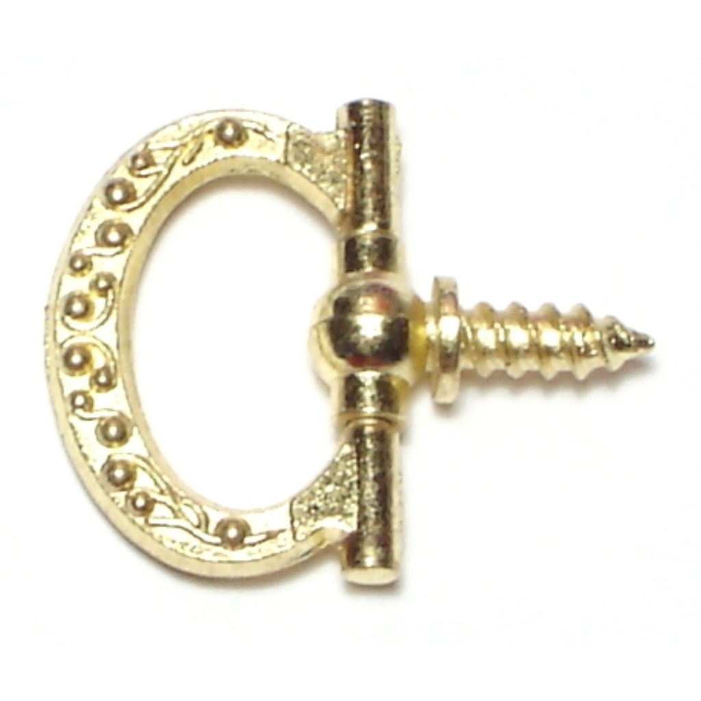 [MF69825] 15/16 Brass Floral Ring Hang