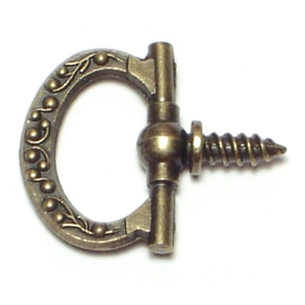 15/16 Ant Br Floral Ring Hang