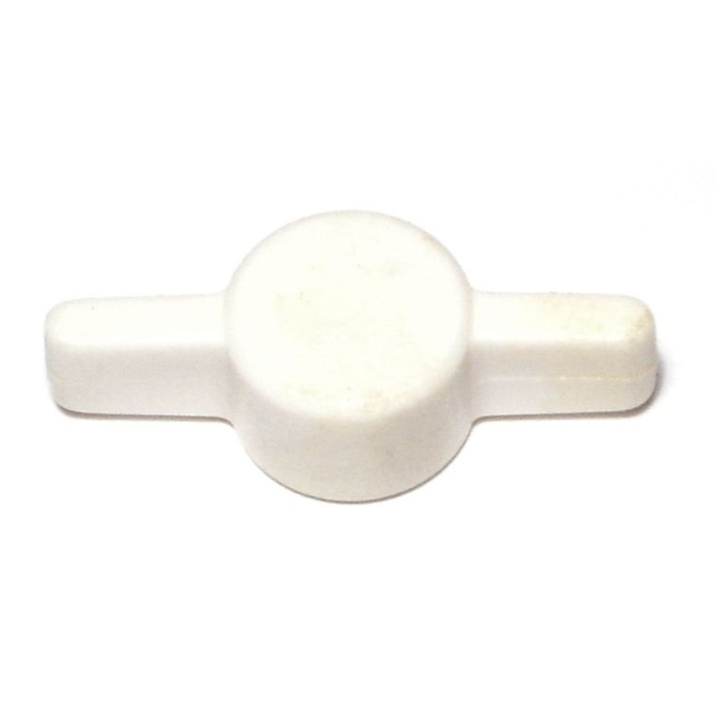 5/16 White Tee Thumb Knob