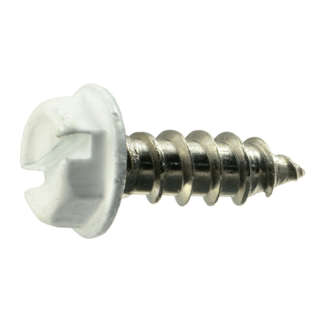 8 x 1/2 Hex SMS SS White