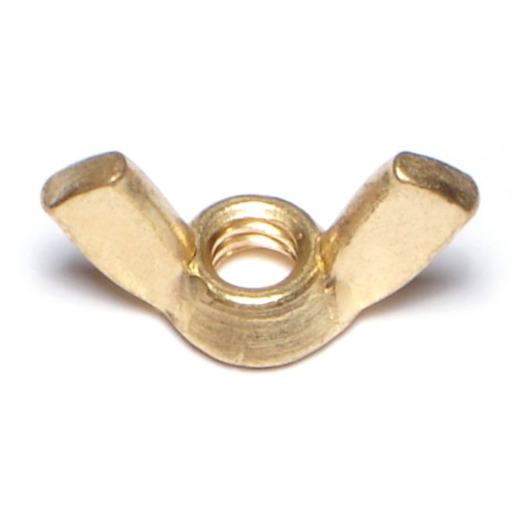 1/4-20 Wing Nut Brass
