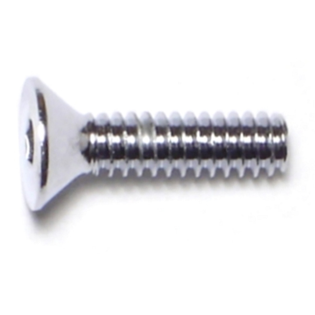 10-24 x 3/4 Flat Socket Chrm