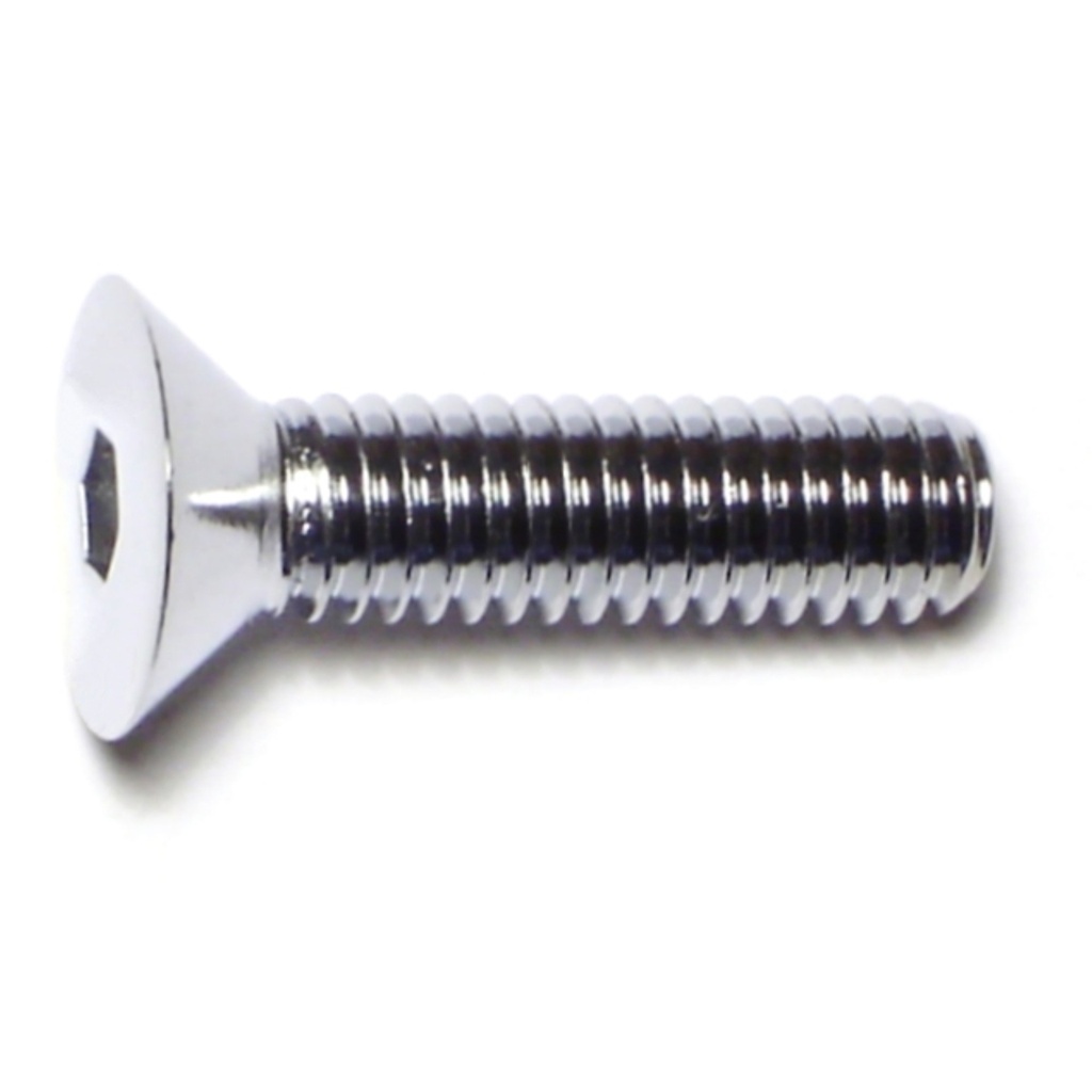 5/16-18x 1-1/4 Flat Socket Chrm