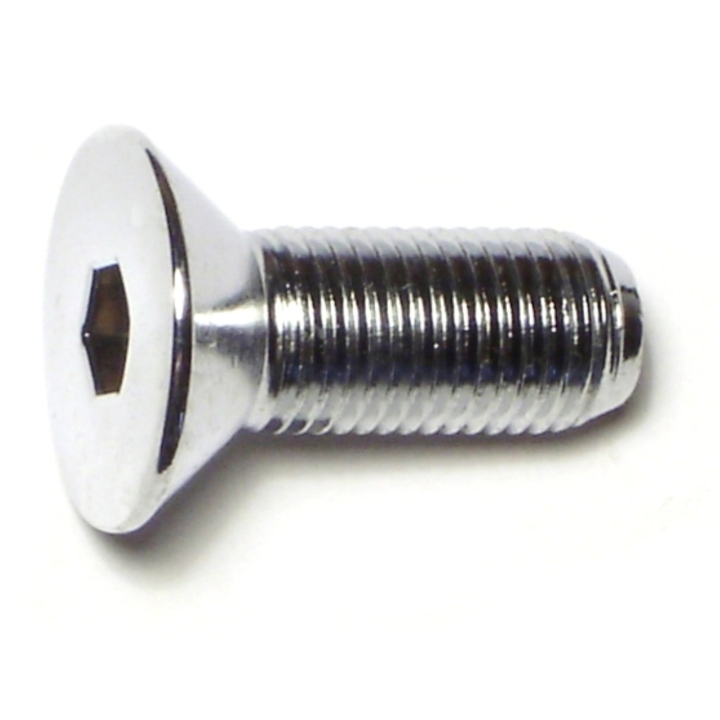 3/8-24 x 1 Flat Socket Chrm