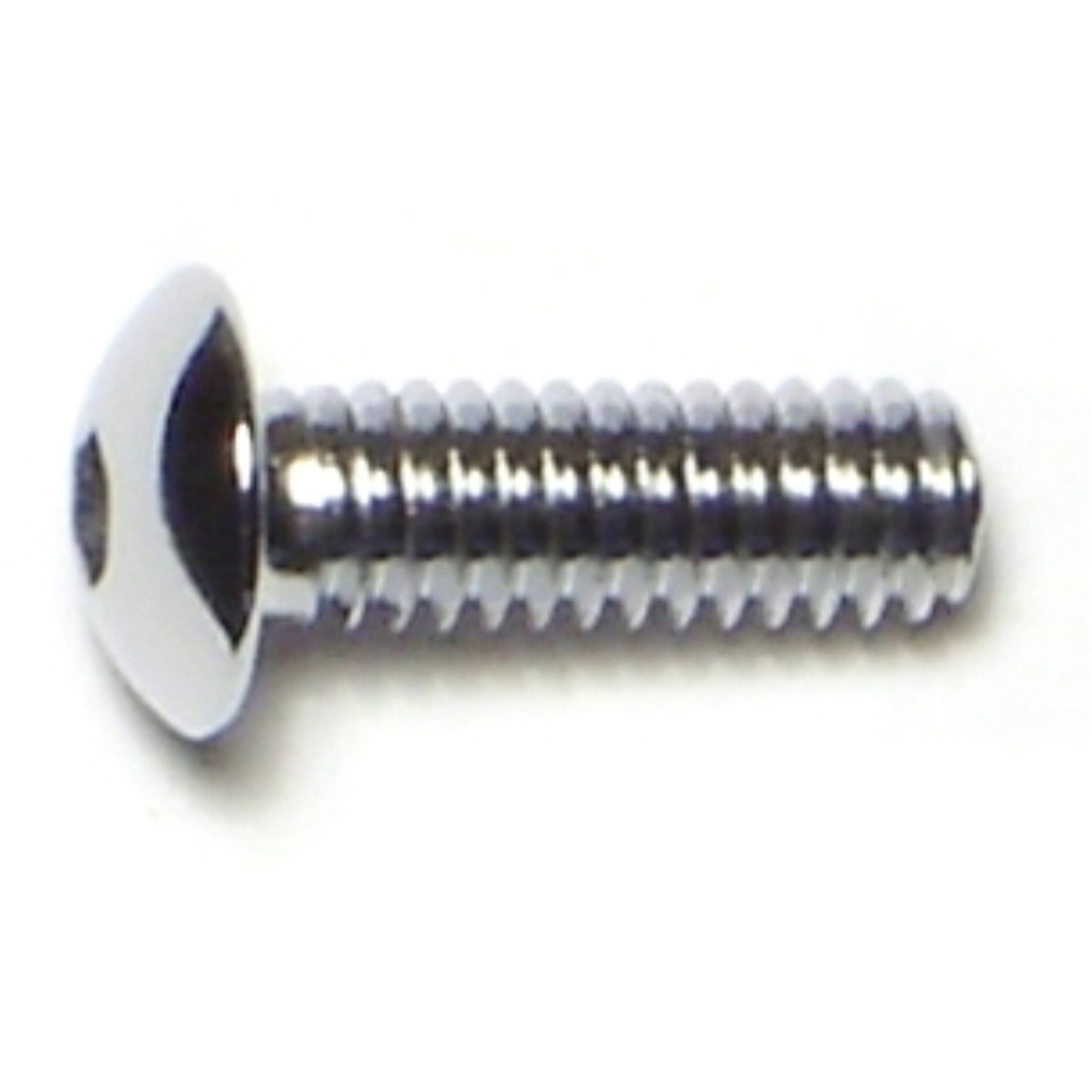 8-32 x 1/2 Button Sckt Chrm