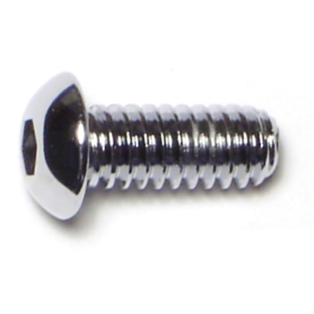 1/4-20 x 5/8 Button Sckt Chrm