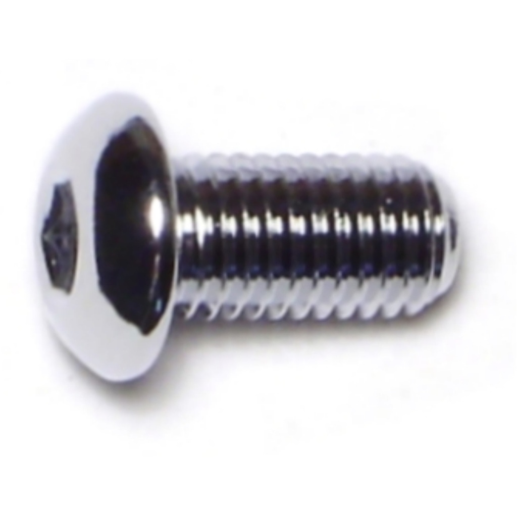 1/4-28 x 1/2 Button Sckt Chrm
