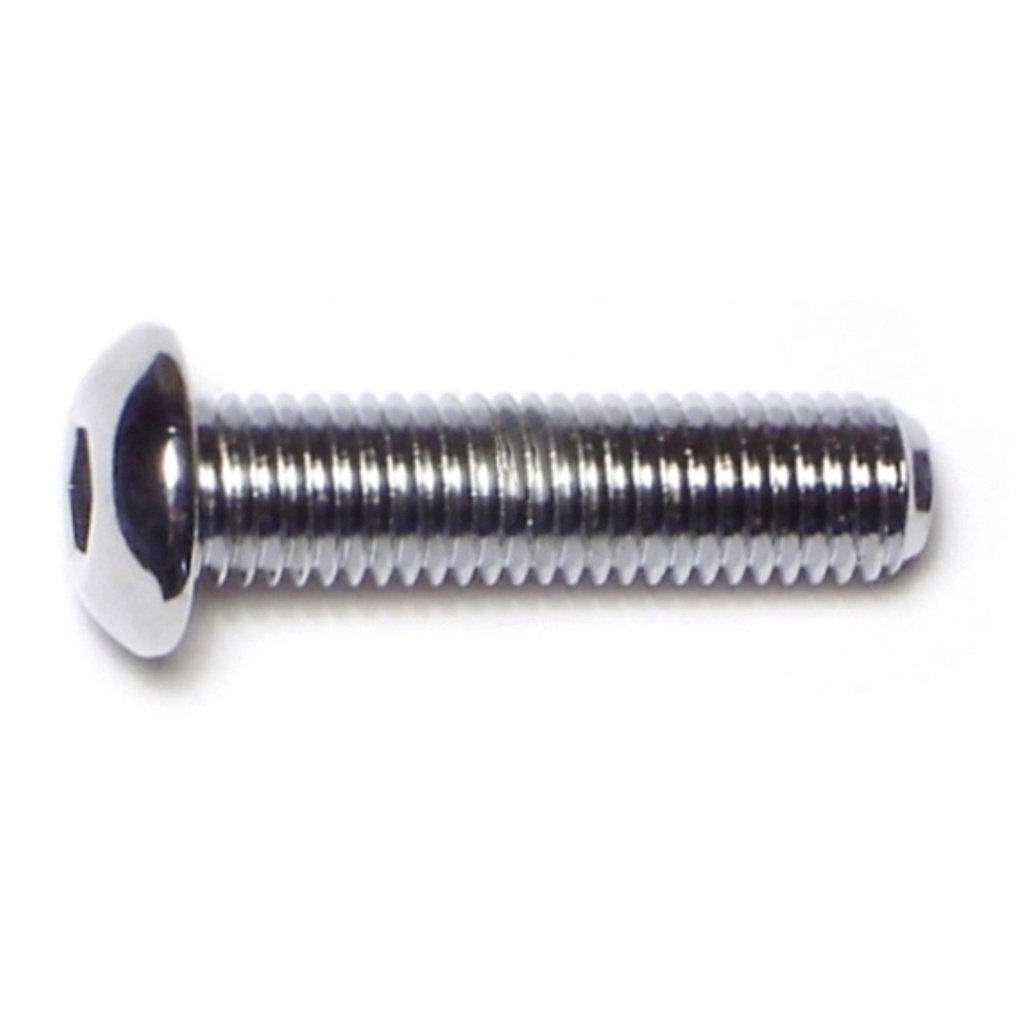1/4-28 x 1 Button Sckt Chrm