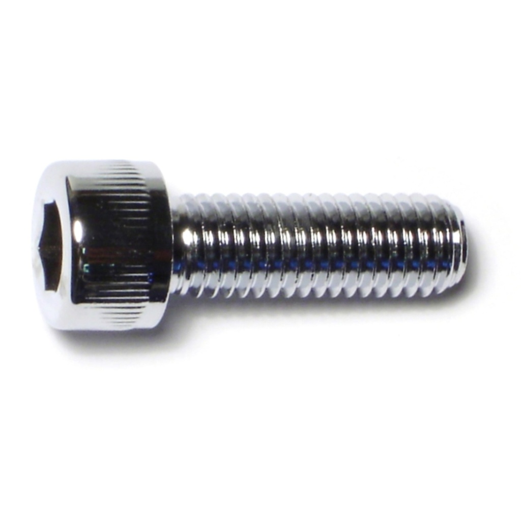 10mm-1.5 x 30m Knurl Sockt Chrm