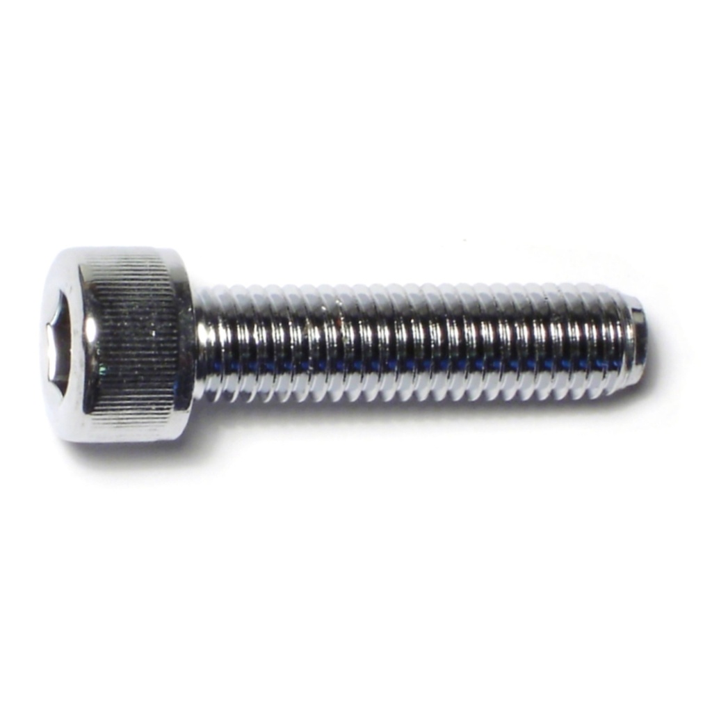 10mm-1.5 x 40m Knurl Sockt Chrm