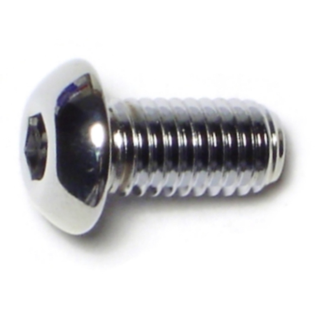 8mm-1.25 x 16m Button Sckt Chrm