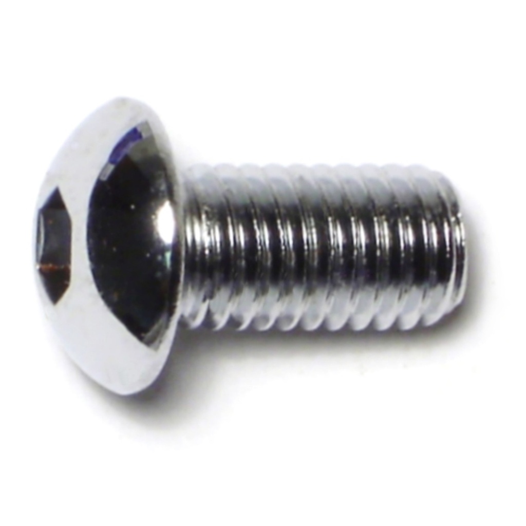 10mm-1.5 x 20m Button Sckt Chrm