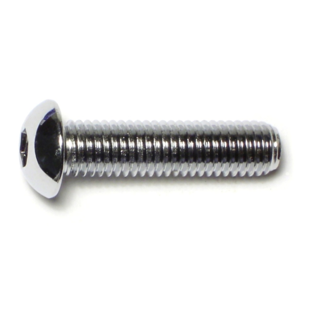 10mm-1.5 x 40m Button Sckt Chrm