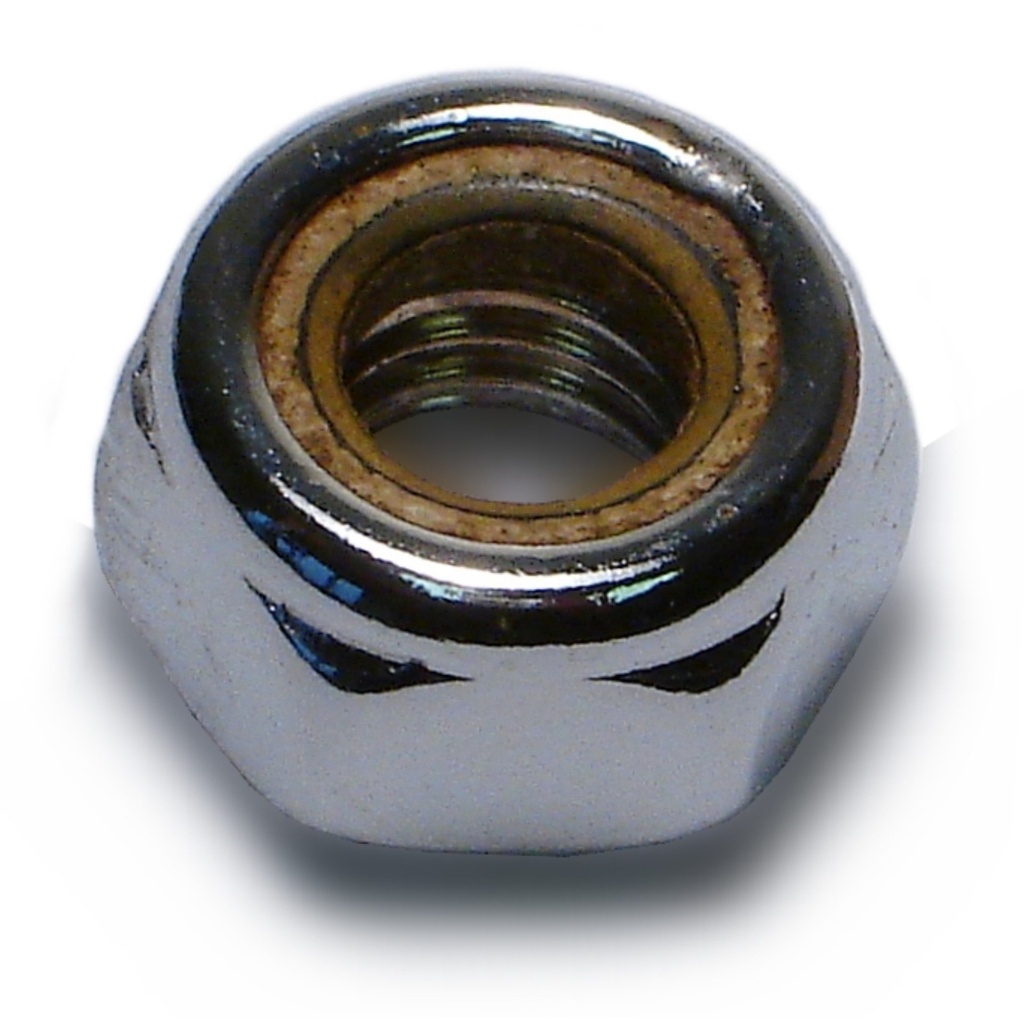 10mm-1.25 Lock Nut Chrome