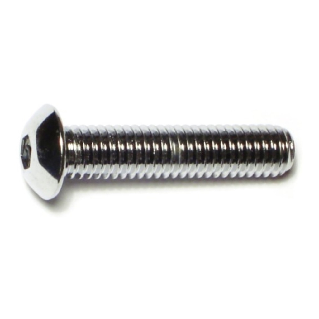 3/8-16 x 1-3/4 Button Sckt Chrm