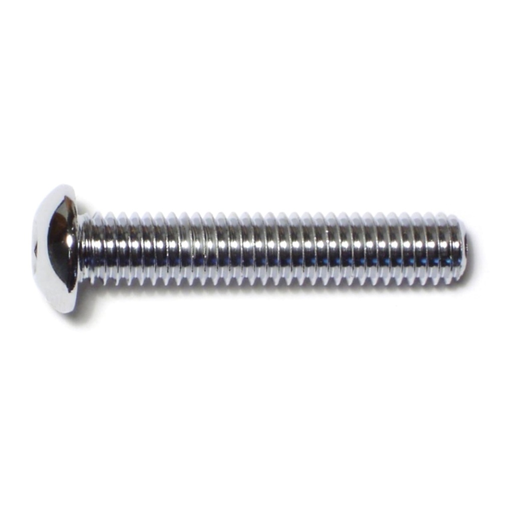 3/8-16 x 2-1/4 Button Sckt Chrm