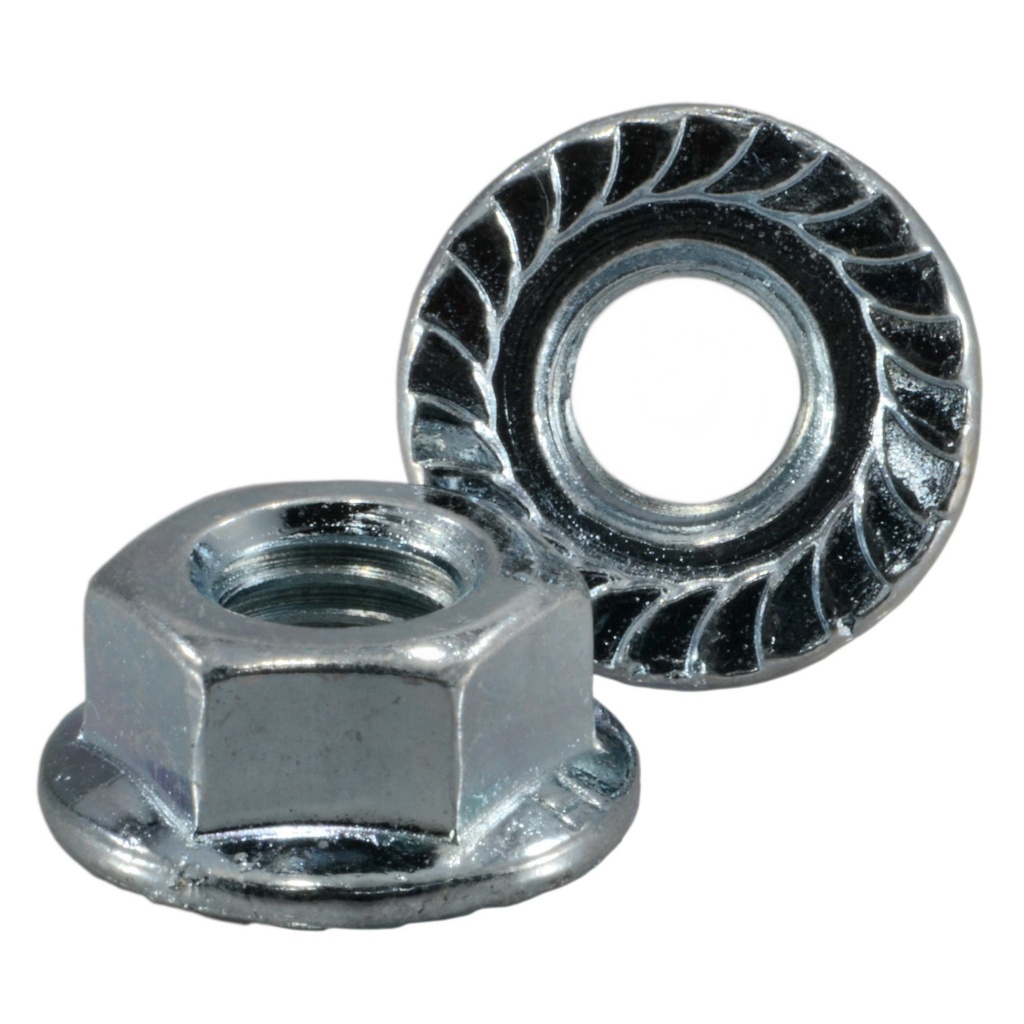 8mm-1.25Serr Flange Nut