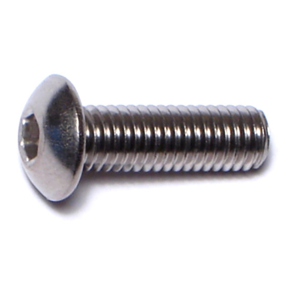 5mm-0.8 x 16mm Button Socket SS