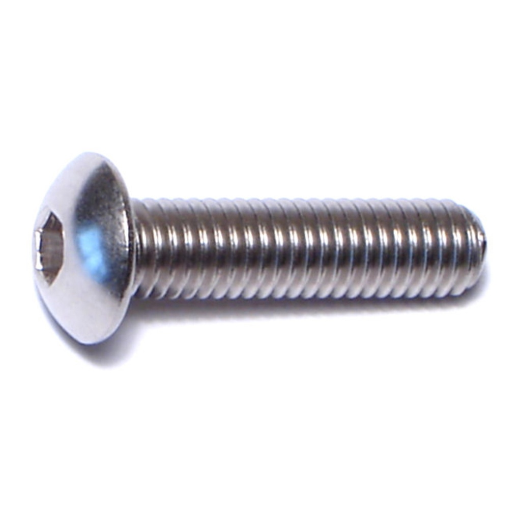 5mm-0.8 x 20mm Button Socket SS