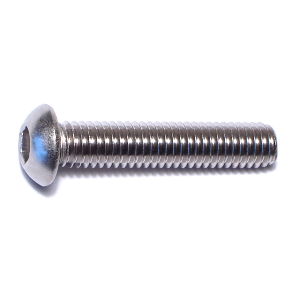 6mm-1.0 x 30mm Button Socket SS