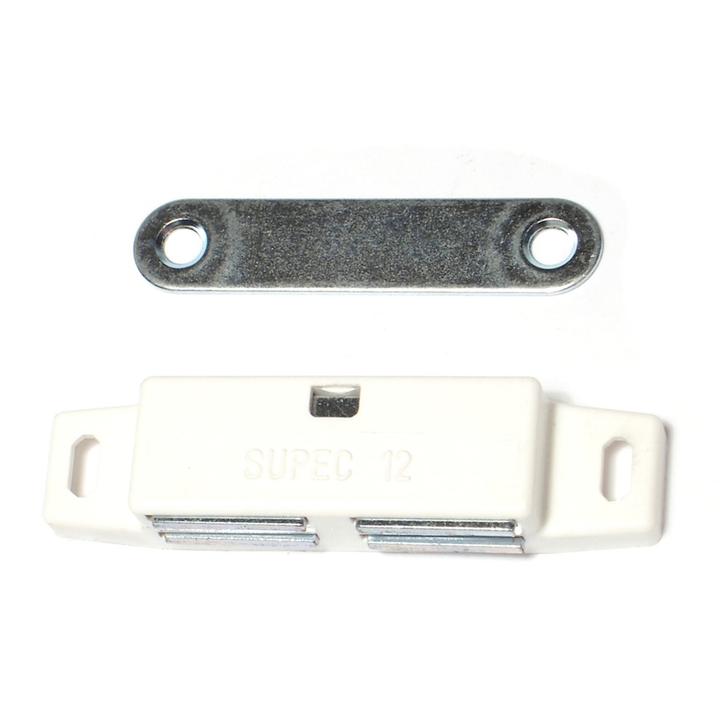 [MF75765] #12 White Dbl Magnet Latch