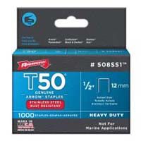 508SS1 T50 1/2" S/STL STAPL